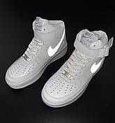 Кросівки чоловічі Nike Air Force Найк Форсе | шкіра прошиті, фото 3