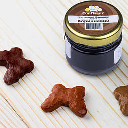 Гелевий (паста) водорозчинний барвник Confiseur "Коричневий", 25 грам