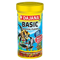 Корм Dajana Tropica Basic 1000 ml. Высококачественный корм в виде хлопьев для всех видов декоративных рыбок