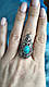 Срібне кільце з бірюзою, фото 6