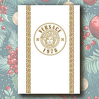 Стильний щоденник недатований VERSAGE білий, жіночий брендовий щоденник А5, діловий блокнот 208сторінок