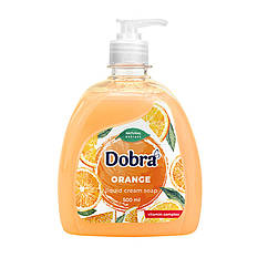 Мило рідке Dobra 500мл Апельсин з дозатором (18)
