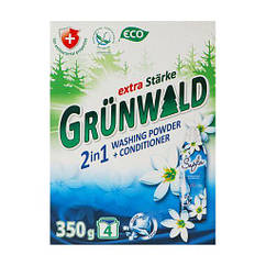 Пральний порошок GRUNWALD 2 in1,універсал.безфосфат 350 г к/у (22)