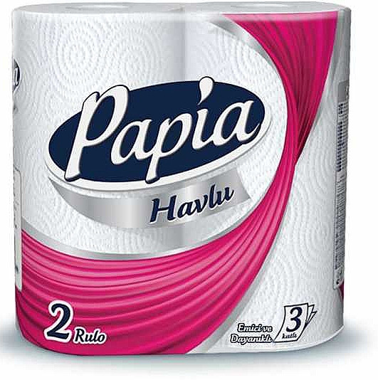 Рушник кух.PAPIA Decor 3-х шаровий (2шт/уп) (12)