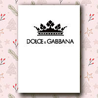 Ежедневник недатированный DOLCE&GABBANA белый, женский брендовый ежедневник А5, деловой блокнот 208страниц