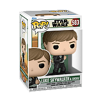 Фигурка Фанко Поп Funko Pop Звездные Войны Star Wars Люк Скайвокер и Грогу Luke Skywalker & Grogu 10 см №583