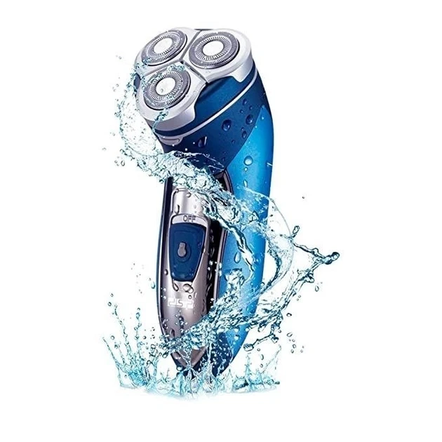 Бритва електрична акумуляторна DSP-60014 Pro роторна на 3 головки Електробритва чоловіча