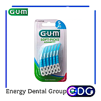 GUM Soft Picks Advanced малая | 30 шт., межзубные очистители с фторидом