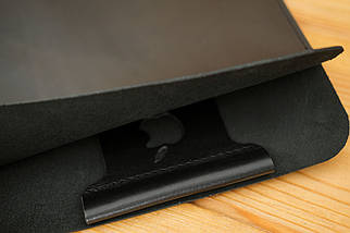 Чохол для iPad з утримувачем для Apple Pencil з натуральної шкіри колір Чорний, фото 4