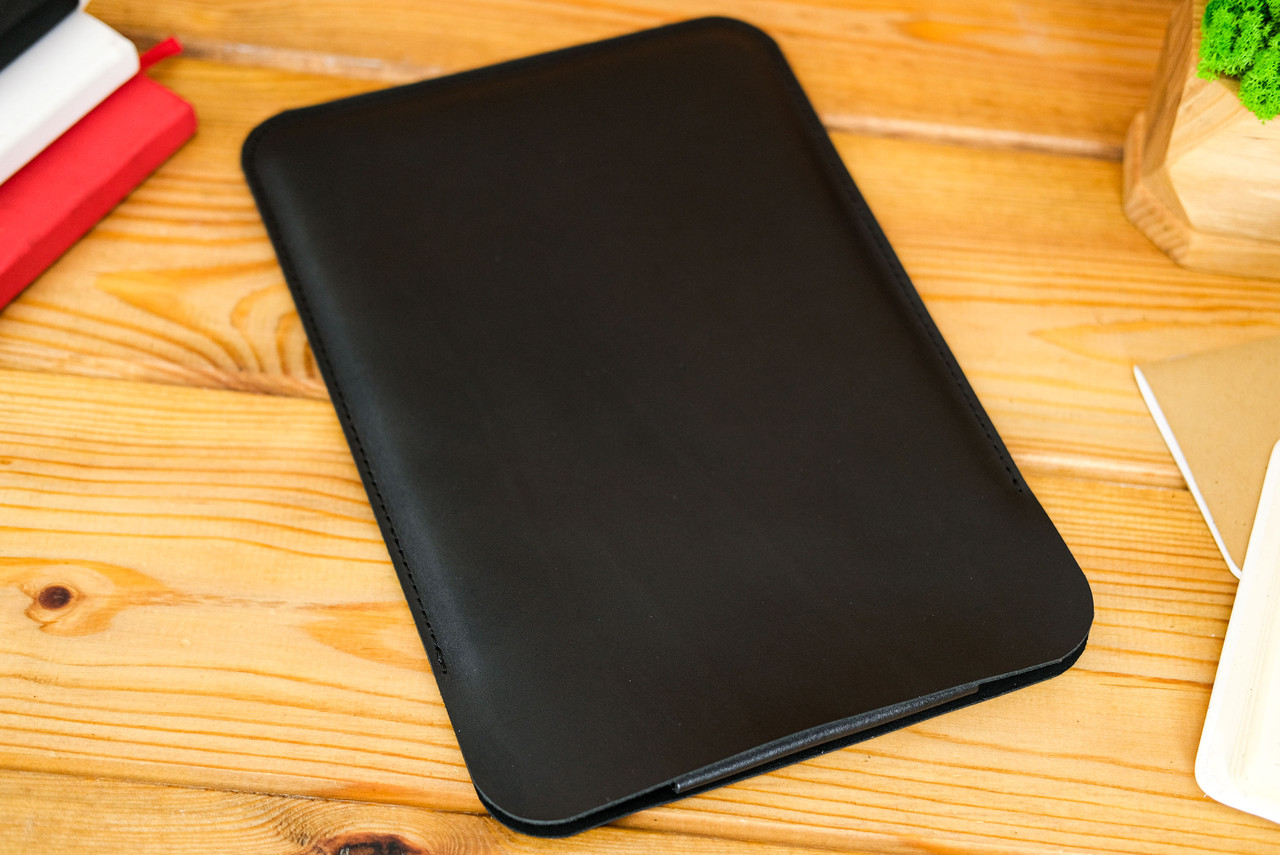 Чохол для iPad з утримувачем для Apple Pencil з натуральної шкіри колір Чорний