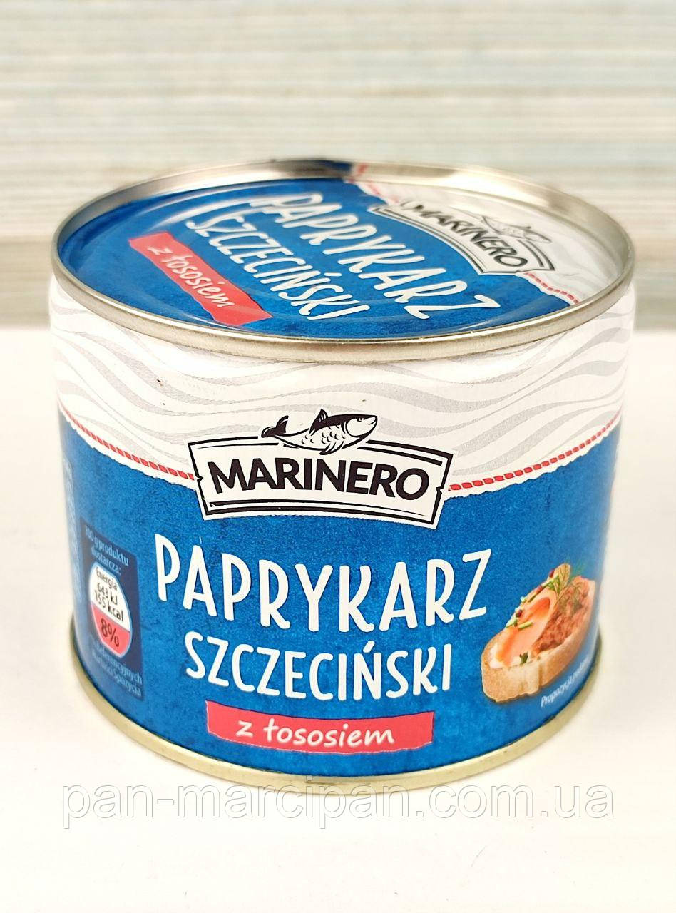 Рибна консерва Marinero Paprykarz szczecinski z lososiem 330 г, фото 1