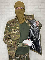 Флісова кофта з підігрівом від PowerBank та термо-підкладкою Omni Heat. Фліска військова Мультикам 48-56