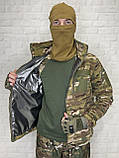 Флісова кофта з підігрівом від PowerBank та термо-підкладкою Omni Heat. Фліска військова Мультикам 48-56, фото 8