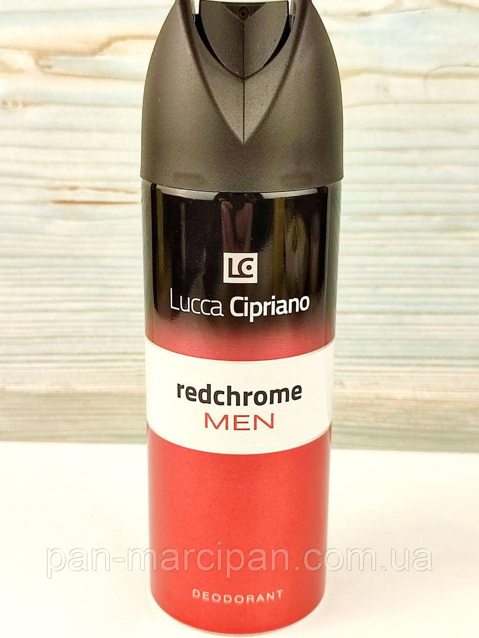 Дезодорант чоловічий Lucca Cipriano Redchrome Men 200 мл Польща, фото 1
