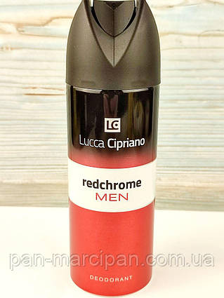 Дезодорант чоловічий Lucca Cipriano Redchrome Men 200 мл Польща