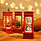 Новорічний декоративний світильник від батарейок 12х4, 5см, Фігурка Рандом / Різдвяний ліхтарик з підсвічуванням, фото 2