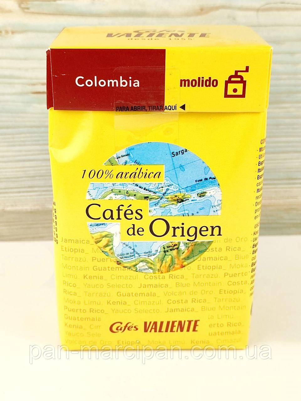 Кава мелена Cafes Valiente Colombia 100% арабіка 250 г, фото 1