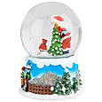 Заводна новорічна снігова куля з мелодією "Крижана казка" 11*11*16,5 см, фото 2