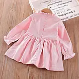 Дитяча вельветова сукня для дівчинки розмір 86, фото 2