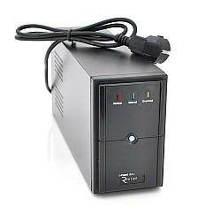 ДБЖ Ritar E-RTM850 (510W) ELF-L, LED, AVR, 2st, 2xSCHUKO socket, 1x12V9Ah, metal Case  Q4 (370*130*210)  5,8кг