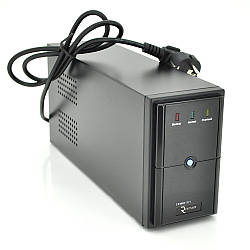 ДБЖ Ritar E-RTM600 (360W) ELF-L, LED, AVR, 2st, 2xSCHUKO socket, 1x12V7Ah, metal Case  Q4 (365*130*210) 4,8 кг
