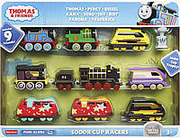 Паровозик Томас и друзья. Набор из 9 металлических поездов. Thomas & Friends Sodor Cup Racers 9-pack