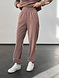 Флісовий спортивний костюм з вільною кофтою та штанами на манжетах (р. 42-48) 4052033, фото 9