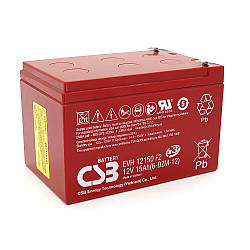 Акумуляторна батарея CSB EVH12150, 12 V 15 Ah (151х98х94мм), Q4