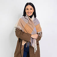 Хустка тепла Клітинка (кашемір) 100х100 см.