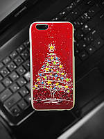 Чохол силіконовий бампер для Iphone 6 з малюнком Новорічна ялинка Різдво