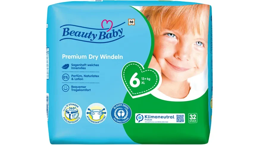 Підгузки Beauty Baby Premium Dry, розмір 6 XL, 13 кг - фото 1 - id-p2022381485