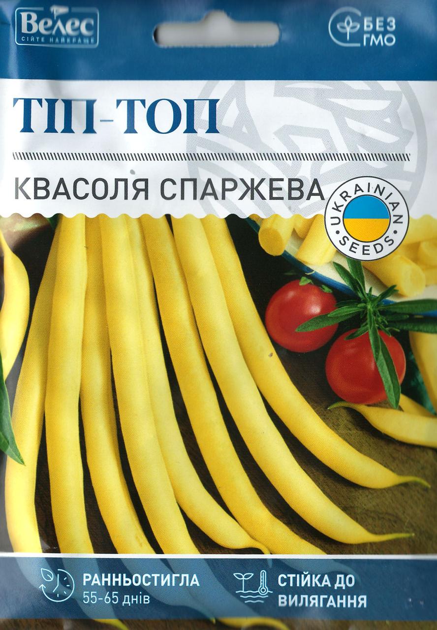 Насіння квасолі стручкової Тіп-топ 15г ТМ ВЕЛЕС