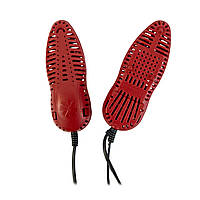 Электросушилка для обуви "Туфелька" Тёмно-красная 8W, сушка для обуви, ботинок, кроссовок «D-s»