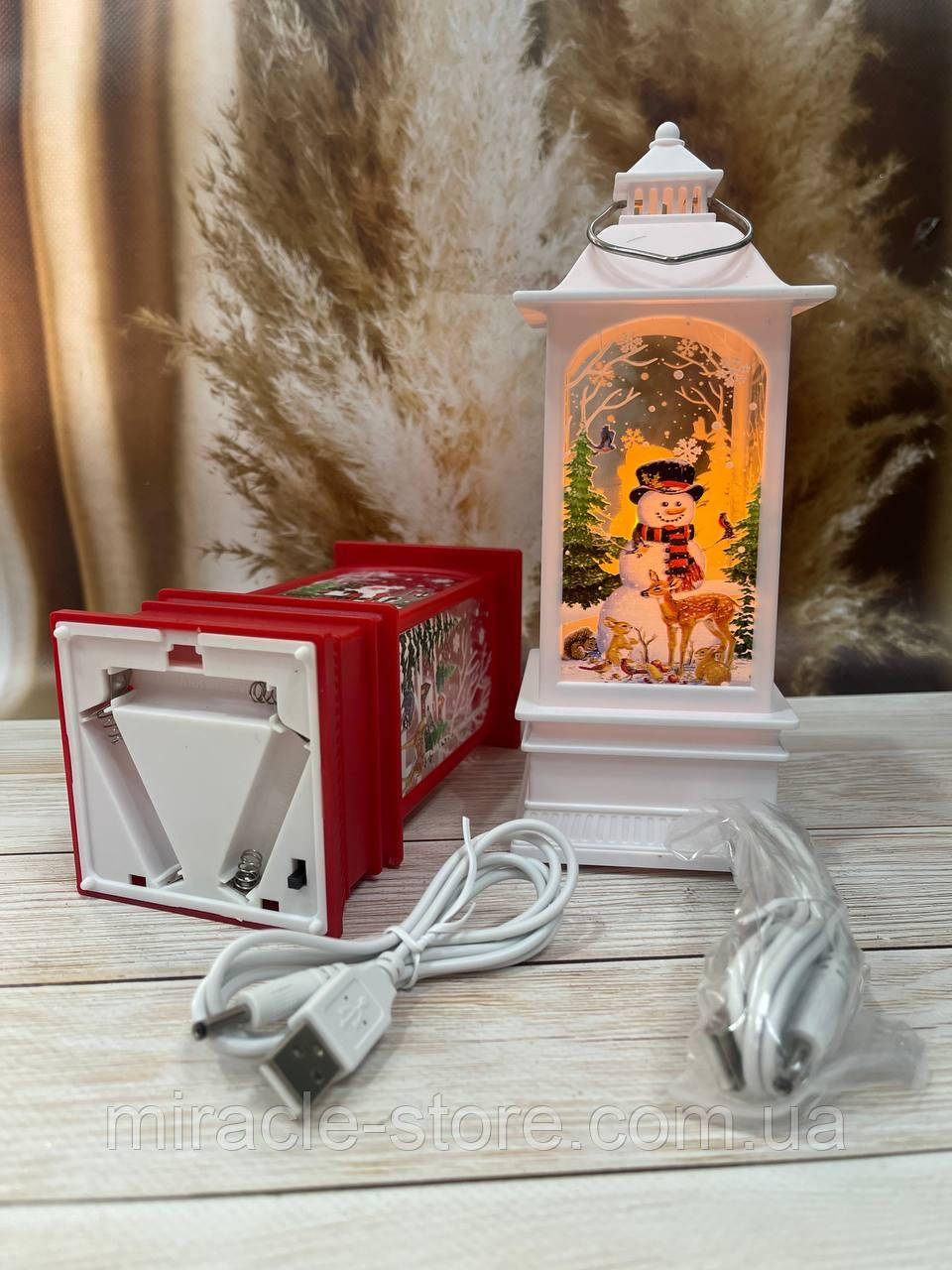 Новогодний декоративный светильник "New Year retro Lamp" 19*7 см - фото 4 - id-p2022392001