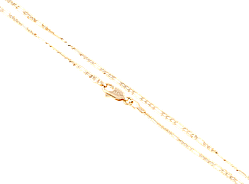 Ланцюжок Xuping M&L Колір 18К "Плетіння Фігаро перекручена" довжина 60см х 2мм