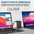 Мережевий зарядний пристрій Promate GaNPort-140W 3хUSB-C+USB-A Black (ganport-140w.black), фото 6