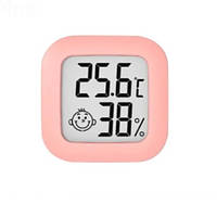 Термо-гигрометр цифровой CX-0726 (от -50 до +70 С; от 0 до 99 %), розовый