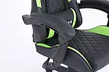 Комп‘ютерне крісло з карбоновими вставками CARBON Quattro Gaming ЧОРНО-ЗЕЛЕНЕ Відмінна якість! НОВИНКА!, фото 7