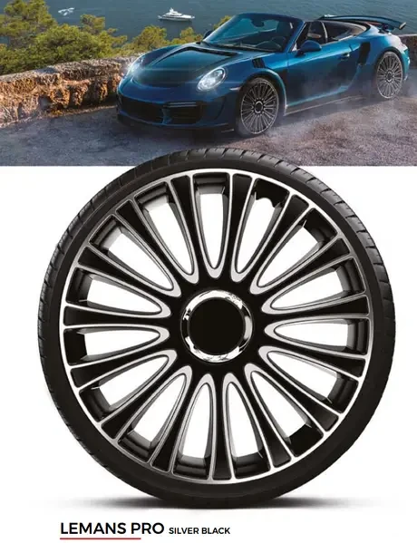 Kолпаки R14 LEMANS PRO SILVER/BLACK 4шт, фото 1