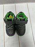 Дитячі демі кросівки для хлопчика сірий р21-р23, фото 4