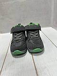 Дитячі демі кросівки для хлопчика сірий р21-р23, фото 5