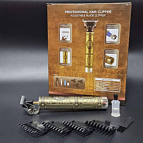 Тример Professional hair clipper WS-T99 для окантовки, малюнків і бороди, акумуляторний.