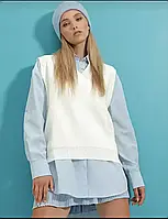 Женская жилетка вязаная (oversize)