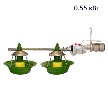 Мотор-редуктор із останньою годівницею для Індичок 0.55 кВт мотор системи годування, подачі корму