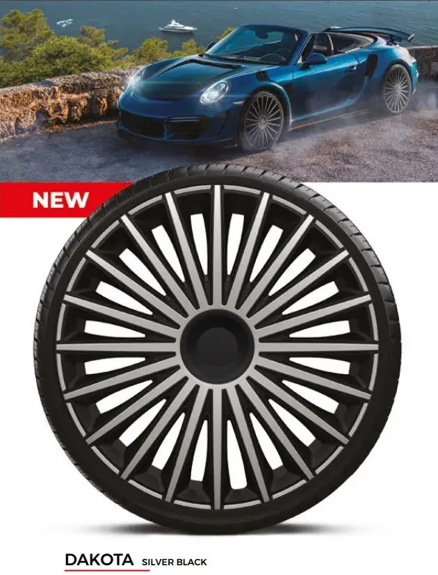 Kолпаки R15 DAKOTA SILVER&BLACK 4шт, фото 1