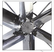 Тунельний вентилятор промисловий, вентиляція пташників, ферм ES 100, 230 V, 1-фазний, фото 3