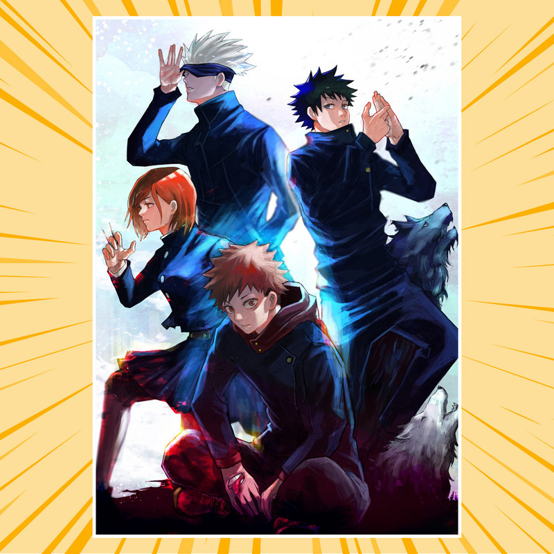 Плакат А3 Аніме Jujutsu Kaisen 002