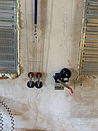 Ручна лебідка-підіймач для тросу 544 кг, настінна для систем поїння птиці, фото 3