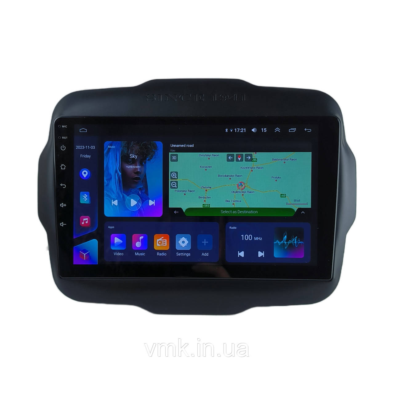 Авто магнітола Jeep Renegade 2014-2018 на Android 12+ CarPlay 8 core Platform XyAuto