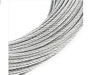 Трос сталевий оцинкований 5 мм для лінії годування, обладнання та запчастини для птахівництва, фото 2